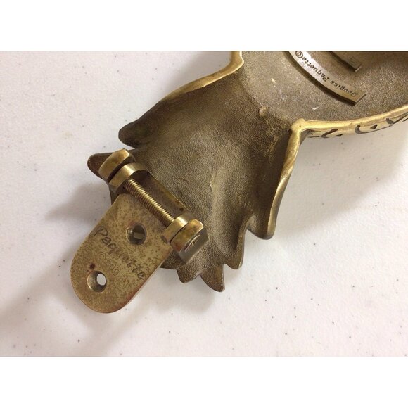 Douglas Paquette Rhode Island Signed Brass Pineapple Door Knocker - Picture 6 of 7